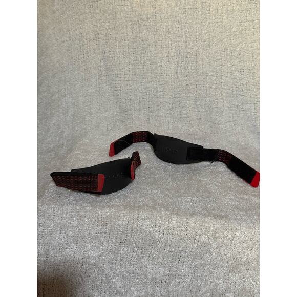 Crocs Strap Replacements Velcro Black Red - Picture 1 of 7